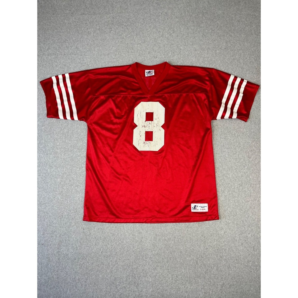 San Francisco 49ers Football Jersey Mens XL Red Steve Young Logo Athletic 90s